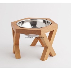 Set Of 2 Metallic Feeding Dog Bowls Premium Quality Round Shape Garden Decorative Unique Dog Water and Food Bowl For Supplies - Product Image 5