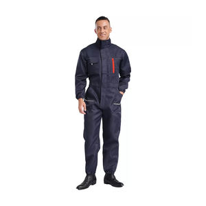 2024 nuevo conjunto de uniforme de trabajo de algodón y poliéster transpirable a prueba de agua y manga larga reflectante ligero para hombre - Product Image 4