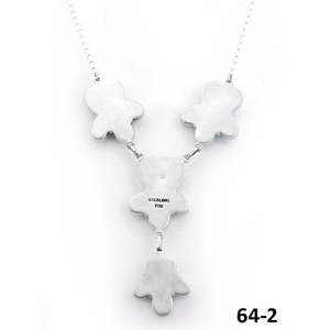 Collier artisanal sud-ouest en argent sterling et perles blanches avec pendentif cœur et ancre, chaînes classiques pour cadeau - Product Image 4