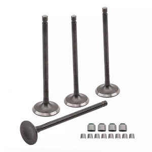 Kit de soupapes d'admission et d'échappement pour moteur Bajaj Discover <span class=keywords><strong>125</strong></span> - 2 soupapes en alliage haute qualité avec joint d'étanchéité de remplacement - Product Image 2