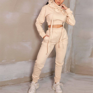 ชุดวอร์มผ้าฝ้ายมีฮู้ดสำหรับผู้หญิงกางเกงวอร์มมีฮู้ดโอเวอร์ไซส์ผ้าคอตตอนแบบสวมหัวระบายอากาศได้ดี - Product Image 5