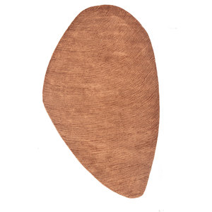 Tapis en viscose tufté à la main Cera, rouge et orange, style bohème, épaisseur 10 mm, pour la maison, le couloir, la chambre à coucher - Tapis rectangulaire 3D TPV-1271, tapis de chevet - Product Image 1