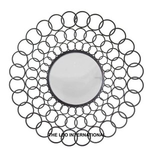 กระจกติดผนังสไตล์โมเดิร์นยอดนิยม ดีไซน์ตกแต่งล่าสุด สำหรับใช้ในบ้าน ห้องนั่งเล่น โรงแรม ทางเดิน  กระจกโลหะสำหรับแขวน - Product Image 2