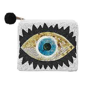 Fancy premium elegant Embroidery Vintage Beaded coin pouch Mini Zipper Bag <b>small</b> <b>wallet</b> bag Customizing Unique Style From India - Product Image 3