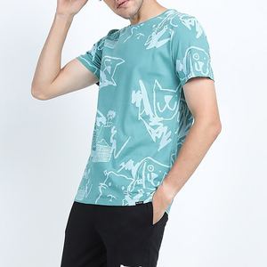 T-shirt de sport léger pour homme 100% coton unisexe coupe classique manches courtes anti-froissement avec impression sérigraphique - Product Image 2