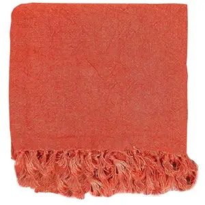 100% lin uni teint jeter couverture avec de belles franges pour la literie, canapé, canapé personnalisé jeter couverture pour la décoration intérieure