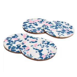 New Fancy Accessories Resin & Wooden Design Homeware Tea Cup Coaster Royal Kitchenware Homeware Dinnerware Coaster/<b>Mats</b> <b>Pads</b> - Product Image 5