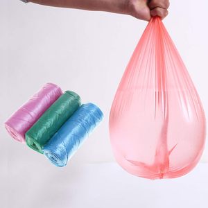 Rouleau de sac poubelle plat jetable robuste en usine OEM plastique PE recyclable couleur personnalisée pour déchets de cuisine utilisation dans les supermarchés - Product Image 6