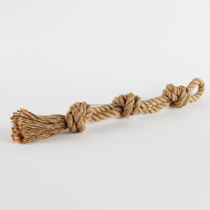 Natural Triple Knot Hemp Tug Dog Toy Wholesale Bulk From Vietnam Factory Supplier OEM ODM Eco Friendly <b>Rope</b> Toy For Dogs - Product Image 2