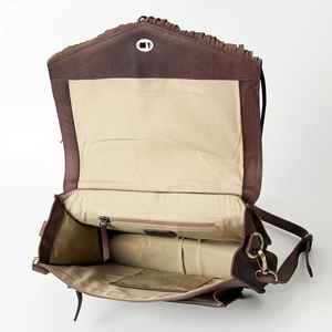 Nueva llegada Western Bohemian Cowgirl cuero de vaca bandolera bolso de mano borla flores a mano para mujeres fabricante - Product Image 2