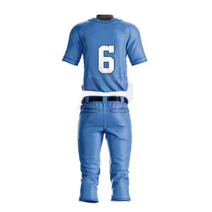 Baseball Uniform Sets with Customized Team Name Logo Numbers Breathable 100% Polyester Customized Sizes & Colors <b>for</b> Sports Wear - Product Image 2