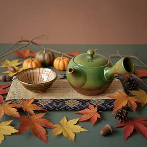 Asayu Traditional Japanese Teapot 360ml Midoriyu - Product Image 3