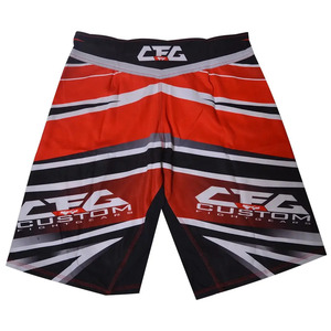 กางเกงขาสั้น MMA สำหรับผู้ชาย2023ออกแบบได้ตามต้องการพิมพ์ลายออกแบบได้ตามต้องการ - Product Image 6