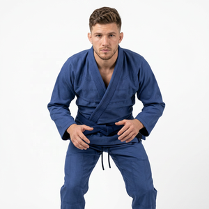 Kimono BJJ bleu pour homme, Gi de Jiu Jitsu de qualité supérieure, Kimono de Jiu Jitsu brésilien pour homme, 400 GSM, coton léger et respirant - Product Image 1