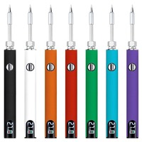 Fer à souder électrique à affichage numérique à 3 têtes, 650mAh, préchauffage batterie rechargeable, adaptateur de type C, stylo de soudage