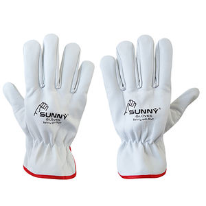Precio de fábrica Guantes de seguridad para el trabajo de cuero de vaca para hombres Guantes de seguridad para conductores de construcción industrial - Product Image 3