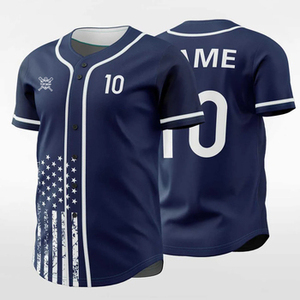 Camiseta de béisbol barata de manga corta al por mayor, sublimación y bordado, fabricante de uniformes de béisbol. - Product Image 4