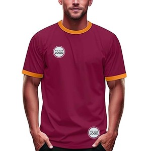 T-shirts Ringer 50/50 coton/polyester (Heathers) - Product Image 1