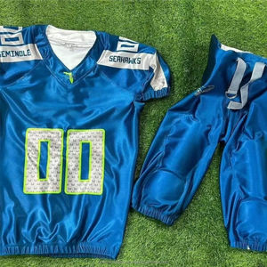 Conjuntos de Fútbol Americano de Equipo de Alta Calidad OEM para Adultos, MOQ Bajo, Sublimados, Impresos, Transpirables, Antibacterianos, de Secado Rápido, Ropa Deportiva - Product Image 2