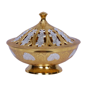 Ollas Khajoor Vintage de Latón de Alta Calidad con Grabado y Acabado Pulido para el Hogar y Restaurantes, Utensilios de Cocina, Olla para Dátiles Árabes - Product Image 3