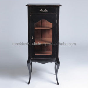 Vitrina y mueble de porcelana con puertas de cristal transparente n. ° 1405, fabricado en madera de caoba de alta calidad - Product Image 1