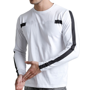 Camisetas de Manga Larga para Hombre, 100% Algodón, Corte Holgado, Personalizables, al por Mayor, Diseño Sólido, Secado Rápido y Transpirables, Alta Calidad - Product Image 4