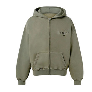 เสื้อมีฮู้ดแบบสวมหัวสำหรับผู้ชายและ500gsm เสื้อขนแกะ100% ผ้าฝ้ายระบายอากาศได้ดีแห้งเร็วสำหรับฤดูหนาว2025 - Product Image 5