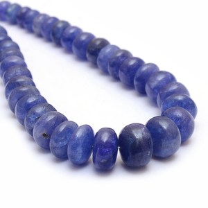 Tanzanite Gemstone 6mm-12mm Lisse Rondelle Perlé Collier Tanzanite Collier Naturel Tanzanite Pierres Précieuses Pour Bijoux - Product Image 2