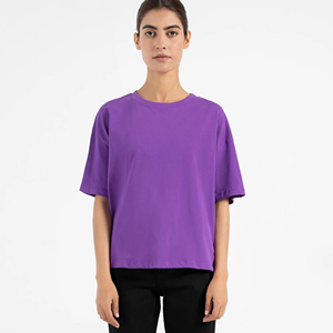 Camiseta femenina de mejor diseño, camiseta al por mayor para mujer, camiseta informal 100% de algodón en blanco, camiseta de media manga para mujer, colores personalizados - Product Image 1