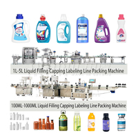Ligne d'emballage 59 ML 100ML Bouteille Machine de remplissage, de bouchage et d'étiquetage automatique de liquides pour bouteilles