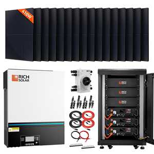 Rich Solar Complete Off-Grid 8000W PV Input 48V 120VAC Output Solar <b>Kit</b> RS-H6548 6560(16x410) Watt Solar RV <b>Electrical</b> Systems - Product Image 1