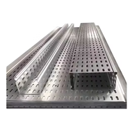 Canaux de câblage perforés en acier galvanisé, robustes, pour usage industriel, dimensions personnalisées 100x1000mm, échantillon en stock