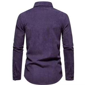 ชุดเดรสผ้าซาตินแบบทางการเข้ารูปของผู้ชายคอตั้งระบายอากาศได้ดีสีพื้นกันยับ - Product Image 2