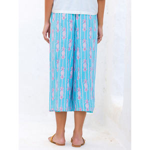 Pantalon palazzo taille haute en modal froissé – Respirant, longueur genou, style cargo évasé - Product Image 5