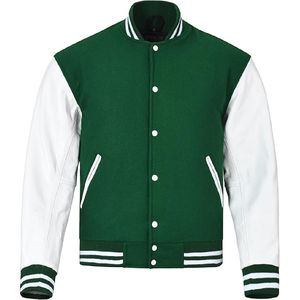 Custom Men <b>Button</b>-Up Baseball Varsity Jacket 100% Cotton with Woolen Embroidered Decoration Winter Coat Jacket For Men - Product Image 1