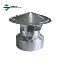 Capot de cheminée de 6 pouces avec écran conique supérieur et protection anti-pluie pour tuyau de poêle à bois, certifié CE, garantie de plus de 5 ans