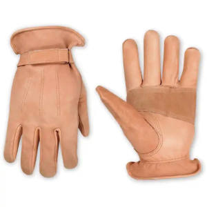 Gants de travail en cuir de vachette renforcé de qualité supérieure, antidérapants, résistants à la chaleur, durables, pour la sécurité industrielle et la protection des mains - Product Image 5