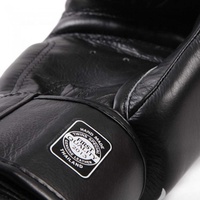 Gants de boxe professionnels personnalisés en cuir PU, pour le kick-boxing, l'entraînement MMA, respirants, séchage rapide, modèle à doigts complets M-00038