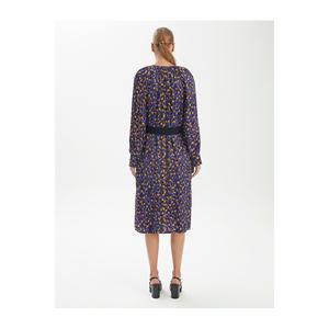 Casual Printed Unlined <b>Dress</b> with Viscose <b>Belting</b> No Pocket Very Colorful - Product Image 6