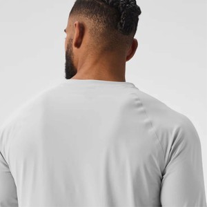 เสื้อกีฬาแขนยาวผู้ชายเสื้อออกกำลังกายยืดและระบายอากาศสำหรับวิ่งยิมและฟิตเนส - Product Image 4