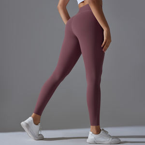 Leggings pour femmes à taille haute, imprimés doux, logo personnalisé en gros, respirants, pantalons unis pour le quotidien, le travail, la salle de sport, taille XL - Product Image 6
