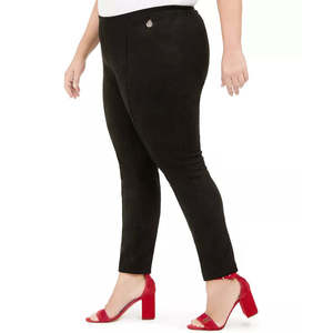 Pantalon slim taille haute décontracté style crayon noir pour femme Tommy Hilfiger, grande taille, longueur cheville, taille 3X - Product Image 3