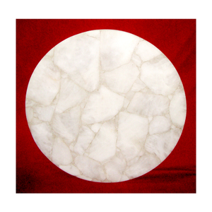 Fabricación de ágata para mesa de comedor, forma redonda de piedra, hecha a mano, preciosas artesanías brillantes en cualquier momento, té y café - Product Image 1