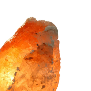 Sel de l'Himalaya sculpté à la main lampes Usb Base en bois décoration de chambre lampes à sel Base en bois naturel lampe de décoration de chambre - Product Image 2