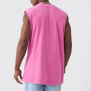 Service OEM sur mesure hommes débardeurs décontracté sans manches débardeurs conception de logo personnalisé grande taille vente imprimée - Product Image 2