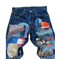Fabricant de jeans en denim sur mesure, streetwear, jeans skinny déchirés et patchés pour hommes