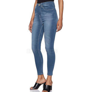 Fabricante profesional de fábrica Pantalones vaqueros para mujer Pantalones vaqueros transpirables para mujer al por mayor - Product Image 3