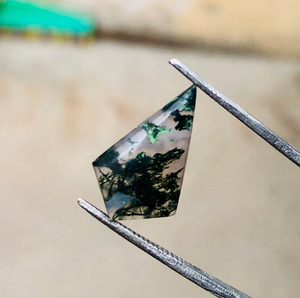 Cuarzo ágata musgo natural, cabujones con forma de cometa elegante, piedras preciosas para hacer joyas DIY, venta al por mayor, proveedor de piedras preciosas, anillos, pulsera - Product Image 2