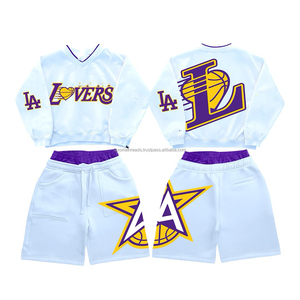 Conjunto Casual de Verano para Hombre, Color Sólido, Tejido de Punto, Manga Corta y Pantalones Cortos, Ligero, Cintura Elástica, Tallas Grandes - Product Image 2