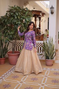 Lehenga Choli pour mariage, événements, prix de gros, vêtements traditionnels indiens et pakistanais, matériaux recyclés, sans plis, élégant - Product Image 3